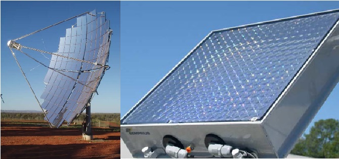 Ejemplo de tecnología de concentración fotovoltaica